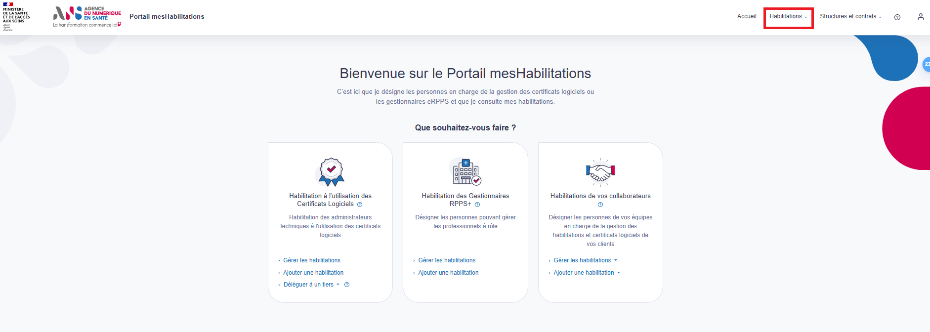 Je sélectionne « Ajouter un délégué 