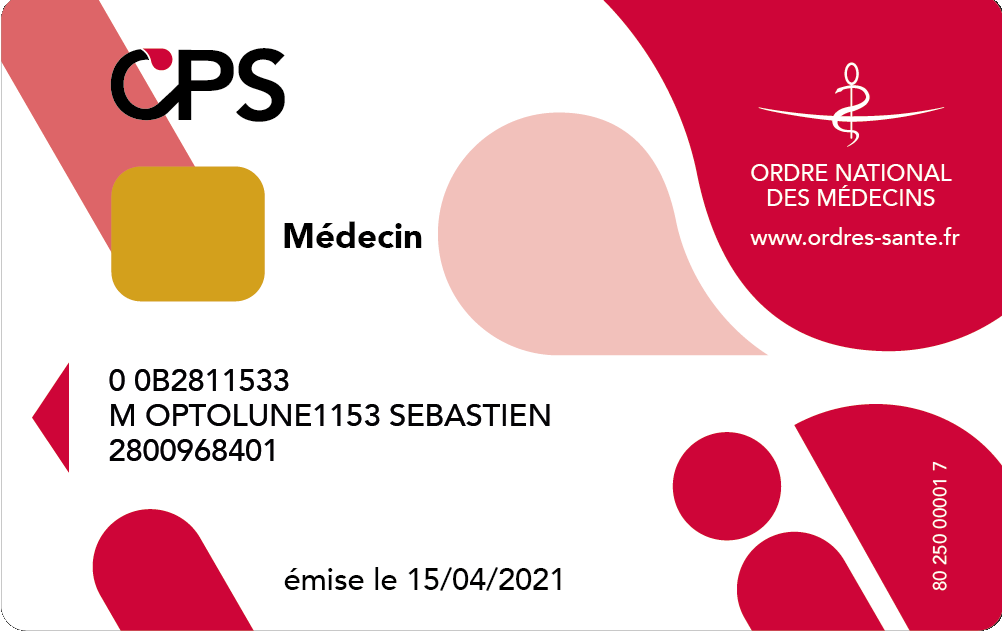 Visuel carte CPS4 médecin