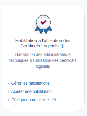 Gestion des certificats