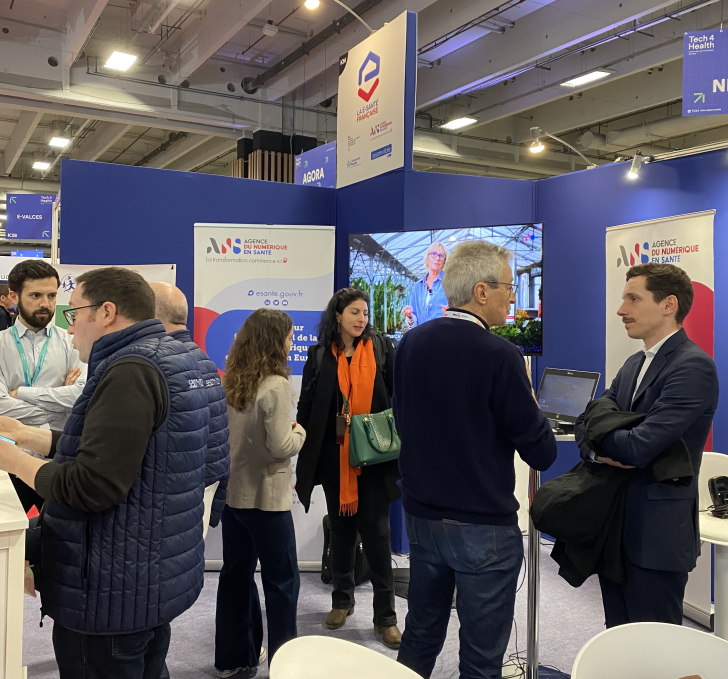 Stand de l'Agence du Numérique en Santé au salon Tech4Health